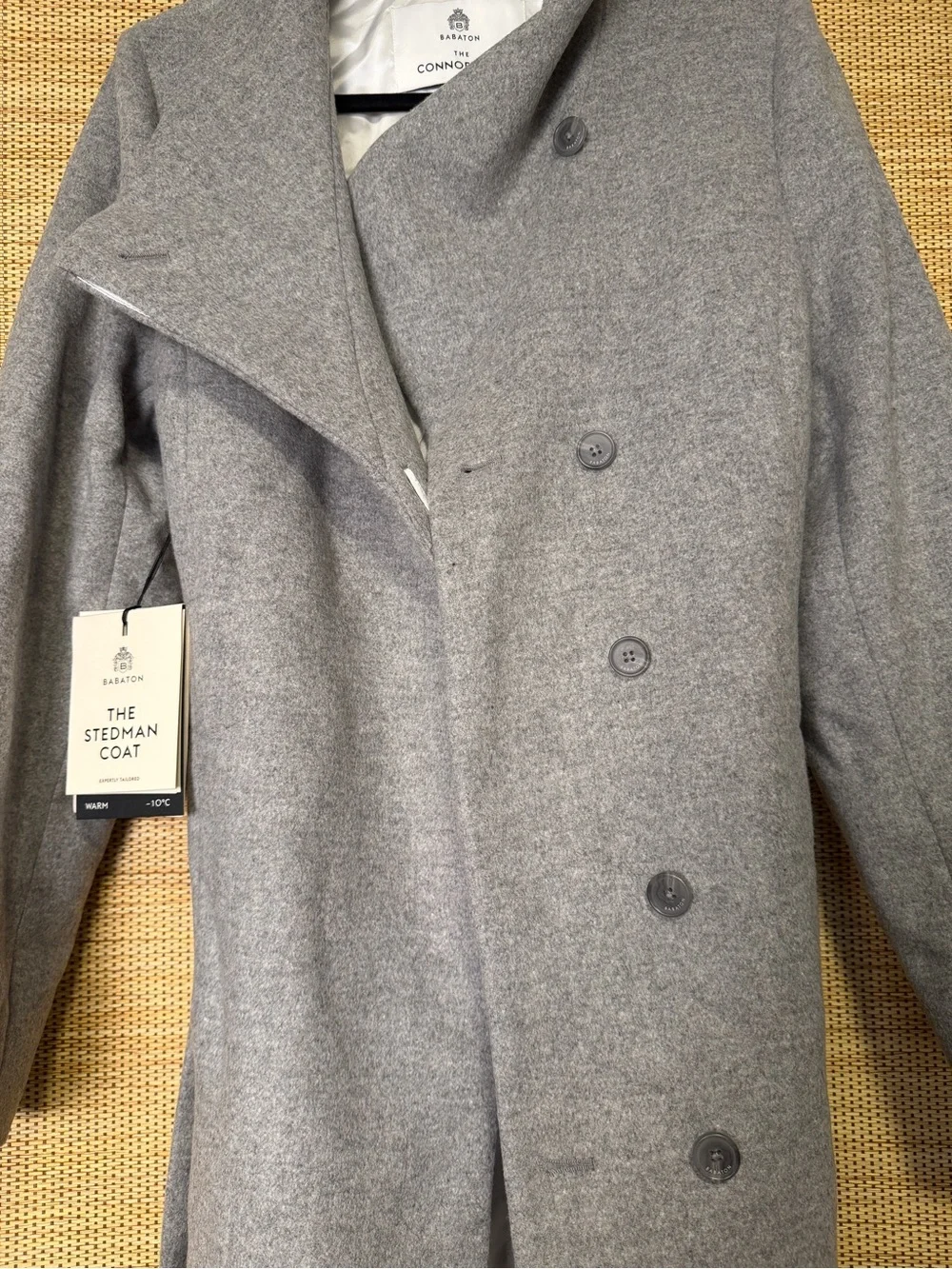 [Brand New] Aritzia Babaton Connor Coat in Light Gray - Picture 10 of 14